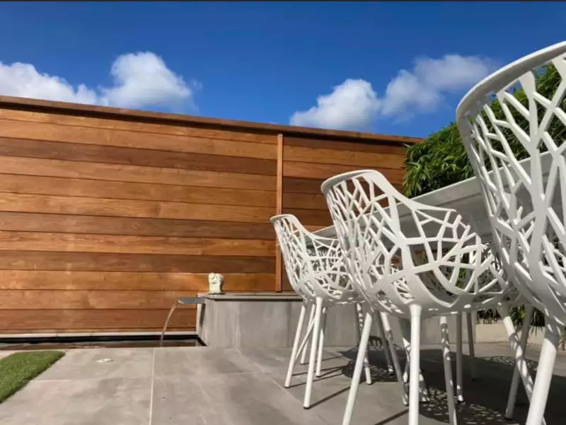 Houten IPE afsluiting op maat